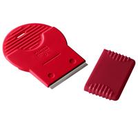 Kuhn Rikon Swiss Hob Scraper for Ceramic Hobs and Household Cleaning, Ergonomic Surface Scraper with Changeable Blade and Protective Blade Cover for Gentle Cleaning, Made in Switzerland