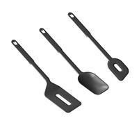 Kuhn Rikon Küchenhelfer STK Swiss Kitchen Utensil Set 3 Pieces, Plastic, Black