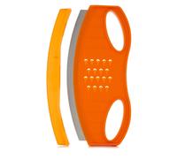 Kuhn Rikon XL Mezzaluna With Grater ORANGE