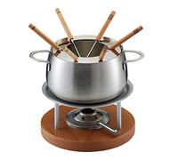 Kuhn Rikon Zermatt Meat Fondue Set, Stainless Steel, Silver/Brown