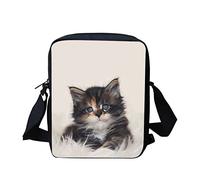 Kuiaobaty Cat Print Small Messenger Bag for Women Cute Animals Girl Crossbody Bag Casual Mini Bag Mobile Phone Bag