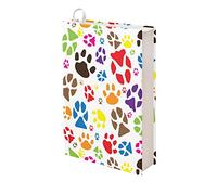 Kuiaobaty Colorful Paws Book Covers for Bibles Book Slip on Jacket, Fabric Cover for Paperback Novel Book Lover Gifts