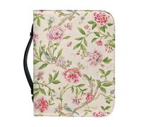 Kuiaobaty Countryside Flowers Book Sleeve for Bible,Novel,Notebook, Vintage Floral PU Leather Book Cover Case with Inside Pen Pocket