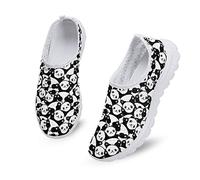 Kuiaobaty Cute Pandas Womens Slip on Trainers Kawaii Panda Bear Lightweight Ladies Fashion Sneaker Animals Running Shoes Non Slip