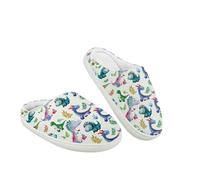 Kuiaobaty Dinosaurs Kids Slippers Fuzzy House Shoes with Warm Linning, Colorful Dinosaur Dino House Slippers Anti-Slip for Indoor/Outdoor