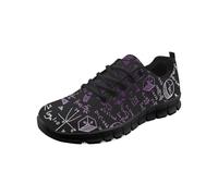 Kuiaobaty Formula Pattern Trainers for Mens Womens Road Running Shoes, Math Scientific Formulas Print Walking Sneakers Sports Outdoor Trainers