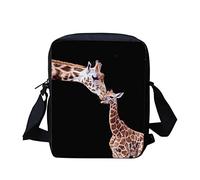 Kuiaobaty Giraffe Print Small Crossbody Bag Black Animals Print Mobile Phone Bags for Women Mini Handbags Purse