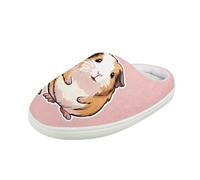 Kuiaobaty Guinea Pig Kids Winter Slippers Memory Foam Cartoon Animal Guinea Pig Slip-On House Shoes Warm Fleece Lining, Indoor/Outdoor Use