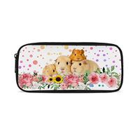 Kuiaobaty Guinea Pig Printed Pencil Case for School Kids Girl Cute Pencil Pouch Stationary Storage Bag for Teenager