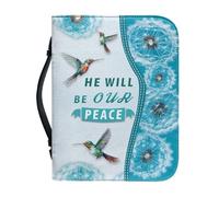 Kuiaobaty Hummingbird Book Sleeve for Bible,Novel, Dandelion Floral PU Leather Book Cover Case with Inside Pen Pocket,Book Protector for Bookish Gift