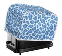 Kuiaobaty Leopard Print Toaster 2 Slice Cover with Hook, Cartoon Cheetah Pattern Dust-Proof Bread Machine Cover, Home Kitchen Appliance Covers