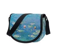 Kuiaobaty Monet Art Women Small Shoulder Bag Dumplings Crossbody Bags, Painting Water Lilies Mini Messenger Bag Travel Sling Bag