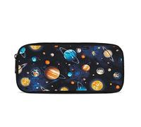 Kuiaobaty Planets Print Kids Pencil Case Children Pencil Pouch for School Boys Pen Bag Gift for Astronomy Loves