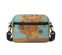 Kuiaobaty Sunflower Painting Cross Body Bag for Women, Paint Art Sunflower Ladies Messenger Bag Purse for Sport Hiking Travel Shopping Daily Use