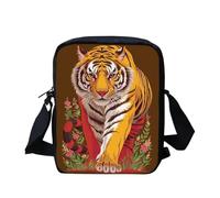 Kuiaobaty Tiger Pattern Crossbody Bag for Women Jungle Animal Tigers Print Small Messenger Bag Mobile Phone Bag for Travel Girl Shoulder Bag