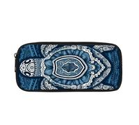 Kuiaobaty Tribal Sea Turtle Printed Kids Pencil Pouch Children Big Ocean Animal Turtles Capacity Stationary Bag School Pencil Case for Teenager