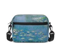 Kuiaobaty Water Lilies Shoulder Bag for Women Monet Garden Painting Small Camera Crossbody Handbag Multi Pocket Messenger Bag for Phone, Wallet