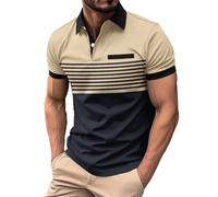 kuiazelit Mens Polo Shirt Short Sleeve Stretch Breathable Golf Polo Shirts Classic Summer Casual Business Work Polo T Shirts Regular Fit Button Collared Golf T-Shirts with Real Pocket Multi Colors