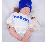 KUICEO 20-Inch Full Body Silicone Collectible Art Doll - Soft Silicone Weighted Figurine for Display, Photography & Collection(Theo)