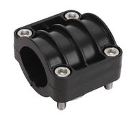 KUIDAMOS 0 Degree Strong Load Bearing Transducer Pole Mount for Panoptix LiveScope, Stable Trolling Motor Shaft Mount for Open Water Fishing, Metal 12pcs Kit