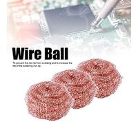 KUIDAMOS 10PCs Durable Soldering Iron Tip Cleaning Wire Efficiently Removes Oxides for Solder Tips Brass Alloy for Welding Enthusiasts