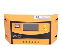 KUIDAMOS 12V/24V Solar Charge Controller Photovoltaic PWM Regulator for Off-Grid Solar Systems ABS 1 Unit (50A)