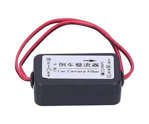 KUIDAMOS 12V Backup Camera Rectifier Stabilized Power Anti-Interference for Rear View Germany Car Series ABS + Rubber