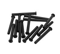 KUIDAMOS 15pcs/set Tennis Racket Wire Protection Tube Durable Stringing Tools Perfect for Racket Maintenance Nylon Black (3.6 * 35mm)