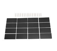 KUIDAMOS 16pcs Blank Name Badges Custom DIY Name Tags for School, Work, Conferences, MDF Material, Rounded Corners