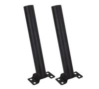 KUIDAMOS Adjustable Multifunctional Light Pole Mount Bracket for Barn Light Street Antennas - Galvanized Alloy Steel - 2 Sets for Outdoor Lighting Applications