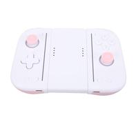 KUIDAMOS Adjustable Vibration Wireless Game Console Macro Programming RGB Button Controller for Competitive Gaming (White Pinkish)