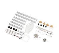 KUIDAMOS Aluminum MATX Computer Open Case Bracket with Excellent Heat Dissipation for Gamers and Miners (Silver)