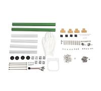 KUIDAMOS Aluminum MATX Computer Open Case Bracket with Excellent Heat Dissipation for Gamers and Miners (Green Silver)