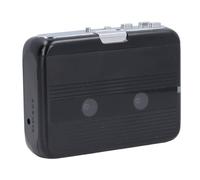 KUIDAMOS Bluetooth Cassette Player Retro Compact Design Stereo Auto Reverse for Music Lovers ABS Material (Black)