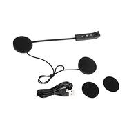 KUIDAMOS Bluetooth Motorcycle Helmet Wireless Noise Reduction Earphones Strong Bass Headset for Riding Handsfree, Metal Black 2-Pack
