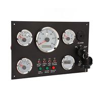 KUIDAMOS Boat Engine Dash Instrument Panel with Accurate Readings Shock-resistant Stainless Steel Panel for RVs Boats for Marine Applications (12V)