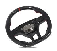 KUIDAMOS Carbon Fiber Sport Racing Steering Wheel Perforated Leather Red Stitching for A CLA C E-Class W176 AMG Line C117 W204 W212
