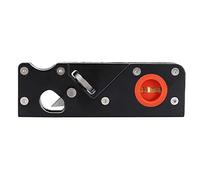 KUIDAMOS Chamfer Plane Woodworking Tool Lightweight Edge Trimming Chamfer for DIY Projects Durable Aluminum 154.5x50x20mm (Black)