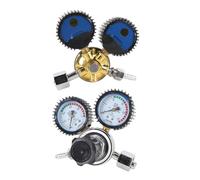 KUIDAMOS CO2 Dual Stage Precise Control Regulator for Home Brew, Metal Construction Dual CO2 Tank Pressure Regulator for Beginners