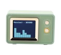 KUIDAMOS Compact BT Speaker with Dynamic Lyrics and HiFi Sound for Daily Use and Parties in Retro Green
