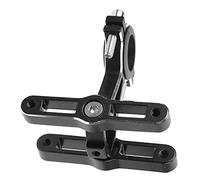 KUIDAMOS Double Water Bottle Cages Adapter Durable Multifunctional Bike Bottle Holder for Mountain Road Folding Bikes 360° Rotable Aluminium Alloy 3.1x3.2in