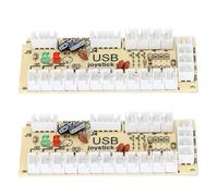 KUIDAMOS Game Controller USB Encoder Efficient Delay USB to Joystick Button for PC for MAME for Retro, DIY Game Console for Joystick Enthusiasts (QM070913 (double))