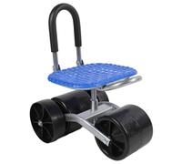 KUIDAMOS Garden Rolling Stool Chair with Wheels Comfortable Design for Garden Work and Planting Adjustable Rotating Heavy Duty Steel