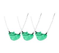 KUIDAMOS Hamster Hammock Bed 3 Sets Cute Banana Shape Warm Nests for Small Pets Indoor Use, Soft Cloth, 20cm/8in (Green)