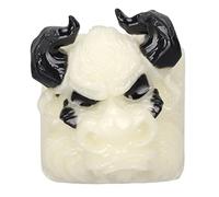 KUIDAMOS Hand Engraved Resin Keycap Kit Durable Correction for Universal Mechanical Keyboard Bull Head Design 1 Piece (Type A)