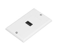 KUIDAMOS High Definition Multimedia Interface Wall Plate for High Speed 4K Video and Audio Transmission in Home Theater, ABS Material, White, Size 70 X 115mm