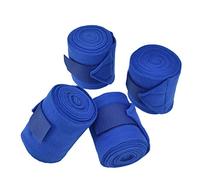 KUIDAMOS Horse Leg Guard Soft Polyester Set Kit for Dog Cow Cat Blue, Protective Bandage for Animal Leg, Suitable for Various Pets, 4Pcs 2.5m Self Veterinary Leggings, Polyester