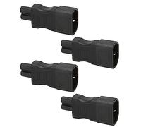 KUIDAMOS IEC320 C14 to C7 Power Adapter Reliable Converter for PDU Laptop Socket Universal 4Pcs Set