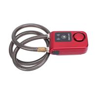 KUIDAMOS Keyless Bluetooth Motorcycle Lock with Alarm for Anti-Theft Security Durable IP44 Water Resistant Lock for Motorcycles (Red)
