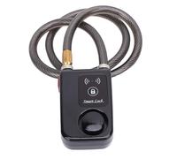 KUIDAMOS Keyless Bluetooth Motorcycle Lock with Alarm for Anti-Theft Security Durable IP44 Water Resistant Lock for Motorcycles (Black)